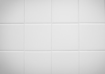 White tiles in a bathroom for texture, background
