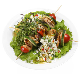 Chicken kebab.