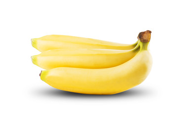 Fototapeta na wymiar Fresh Banana On White Background