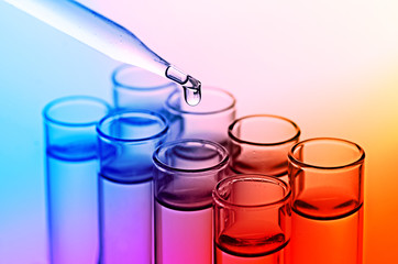 science laboratory test tubes