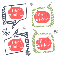 Christmas set icons Doodle