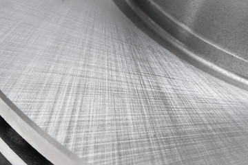 the texture of the metal brake disc
