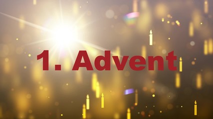 1. Advent - Die erste Kerze leuchtet - Powered by Adobe