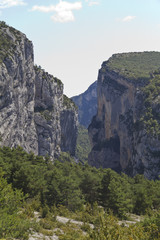 Fototapeta na wymiar Mountainous landscape in Castellane. France