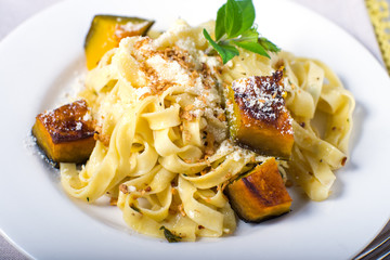 homemade pasta butternut squash entre