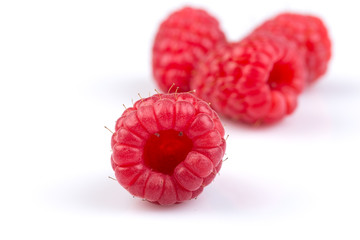 raspberry isolated on white background © VertigoBarrov