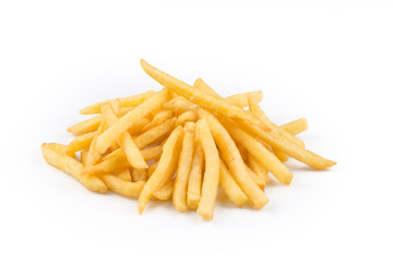 french fries isolated