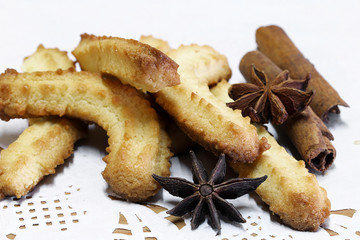 Fototapeta na wymiar biscuits à la cannelle