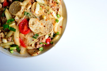 Spicy pork vermicelli