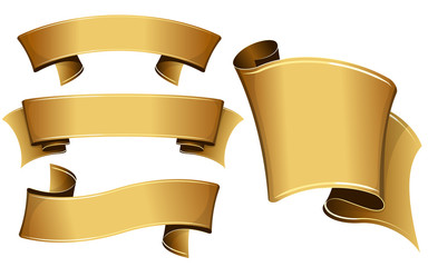 Gold ribbon set