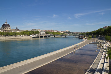 Obraz premium View on the river of Lyon
