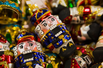 Christmas toys brightly colored