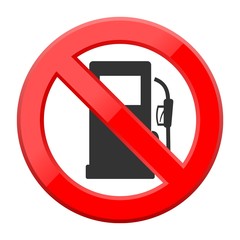 No Gas Sign 