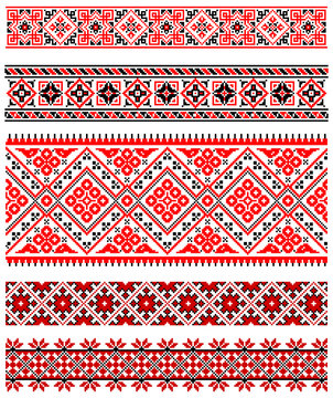 Ukrainian embroidery ornament