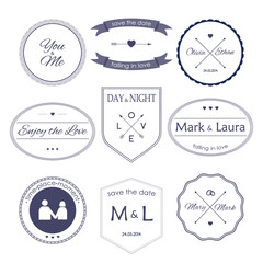 Vintage hipster icons