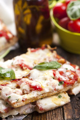 Focaccia. Flatbread pizza