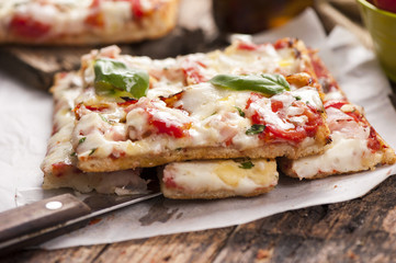 Focaccia. Flatbread pizza