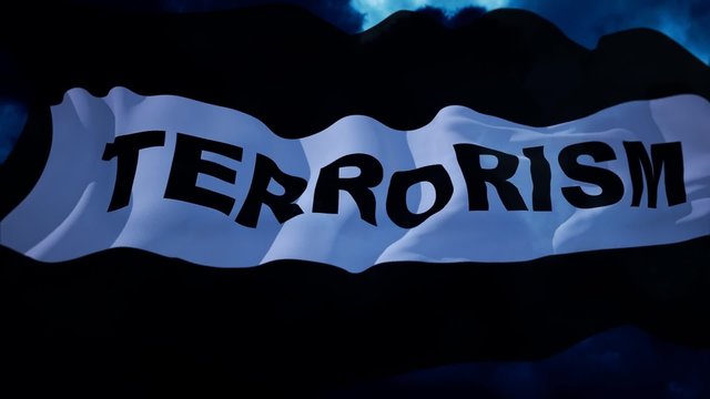 Waving flag: World against terrorism