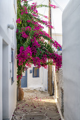 Street in Kythnos island, Cyclades, Greece