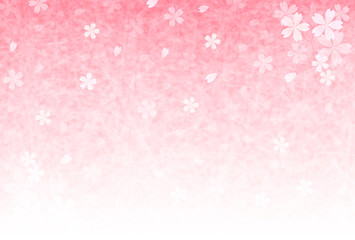 桜　和紙　年賀状　背景