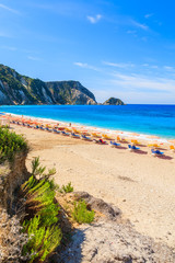 Fototapeta premium View of beautiful Petani beach, Kefalonia island, Greece