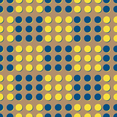 Seamless pattern for your creativity vector images Colored circles with shadows