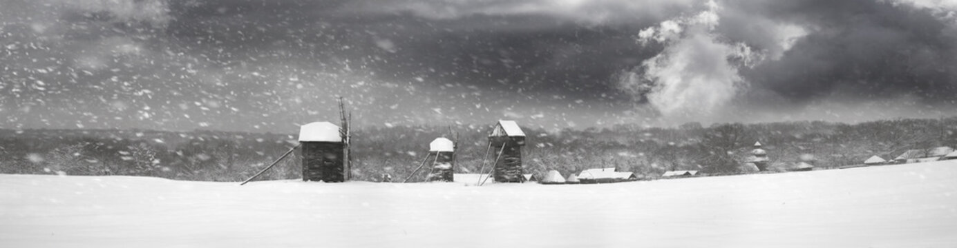 Snowfall in Pirogovo