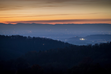 sunset in black forest, Germany