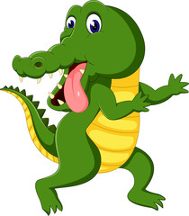 cute Crocodile cartoon of illustration
