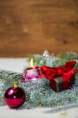 Fototapeta na wymiar homemade Christmas decorations and gifts for Christmas trees