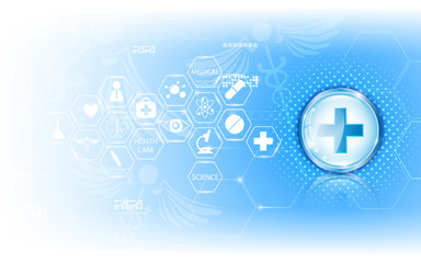 vector abstract background medical health care concept clean design pattern