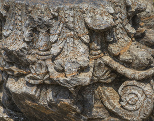 element of decoration of the building retro
