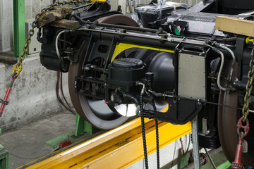 Test bench for revised rail cart.