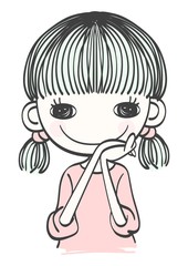 vector sweet girl