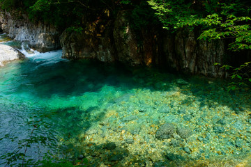 Fototapeta premium Atera Valley in Kiso, Nagano, Japan