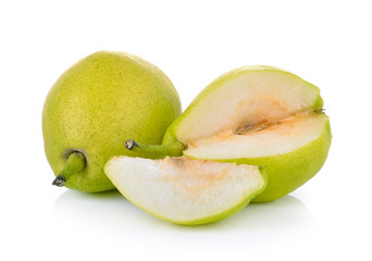 pears isolated on white background