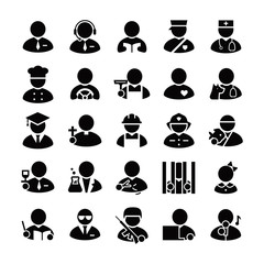 Occupations vector icons