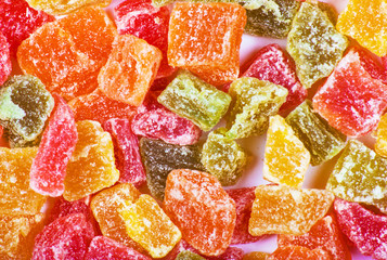 candied fruit full frame
