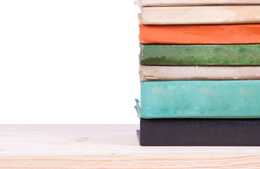 Old books on shelf.