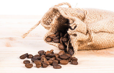 coffee background with grains