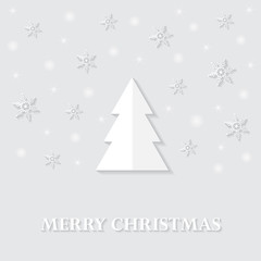 Greeting card with a Merry Christmas 