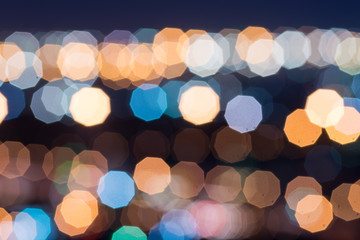 Abstract bokeh refinery or cityscape