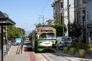 Naklejka na ściany i meble Tram in San Francisco