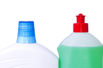 cleaning products isolated