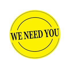 We need you stamp text on circle on yellow background