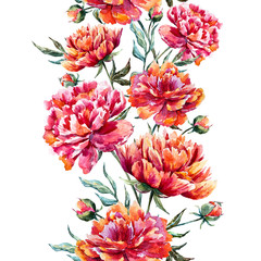 Watercolor floral pattern