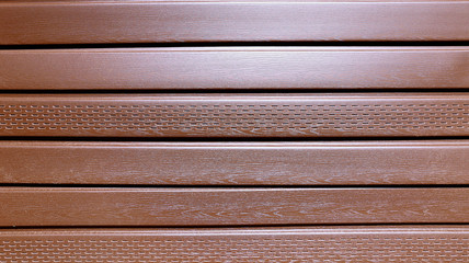 Brown plastic siding