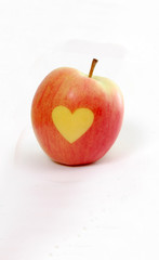red valentine apple