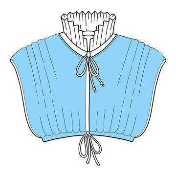 recommend clip art: Pleated collar batiste chemisette
