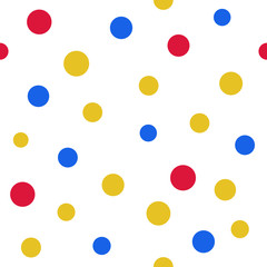 Pop art polka dot seamless background